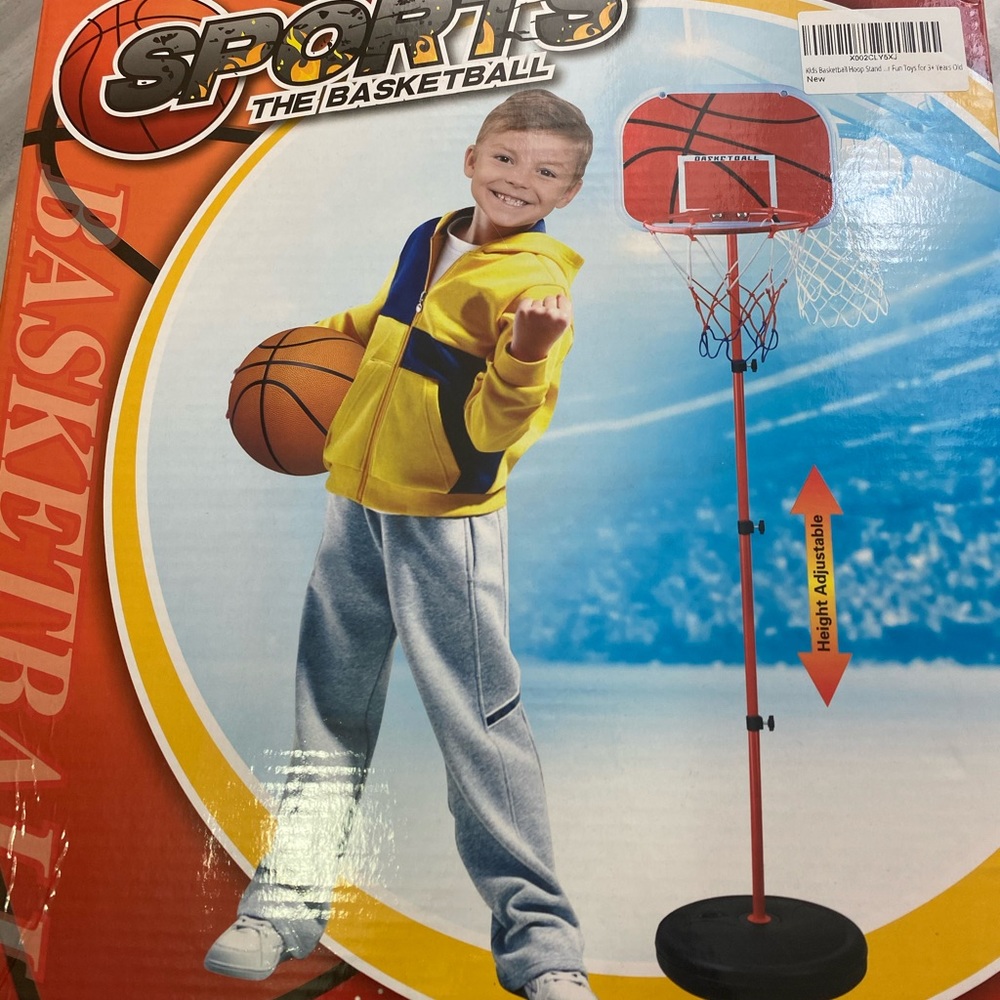 Toddler basketball hoop stand adjustable